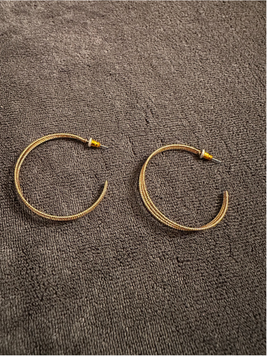 Unbranded Jewelry - Gold Multi-Strand Hoop Earrings